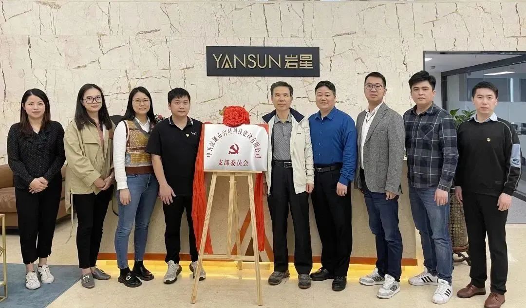 巖星之聲 | 黨建引領再出發(fā),巖星科建黨支部正式揭牌成立!插圖(3) 圖片